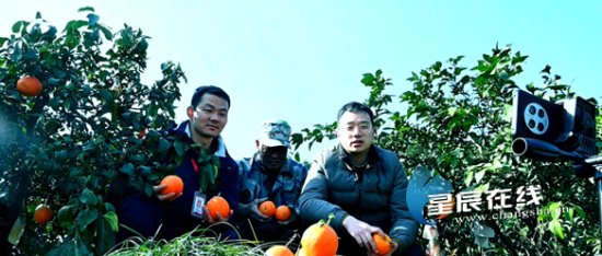 (湖南现代物流职院驻村工作队开展助农直播。)